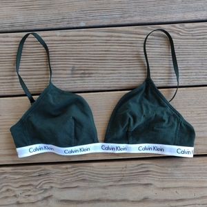 Calvin Klein triangle bralete